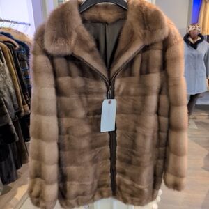 Elegant Brown Teddy Jacket